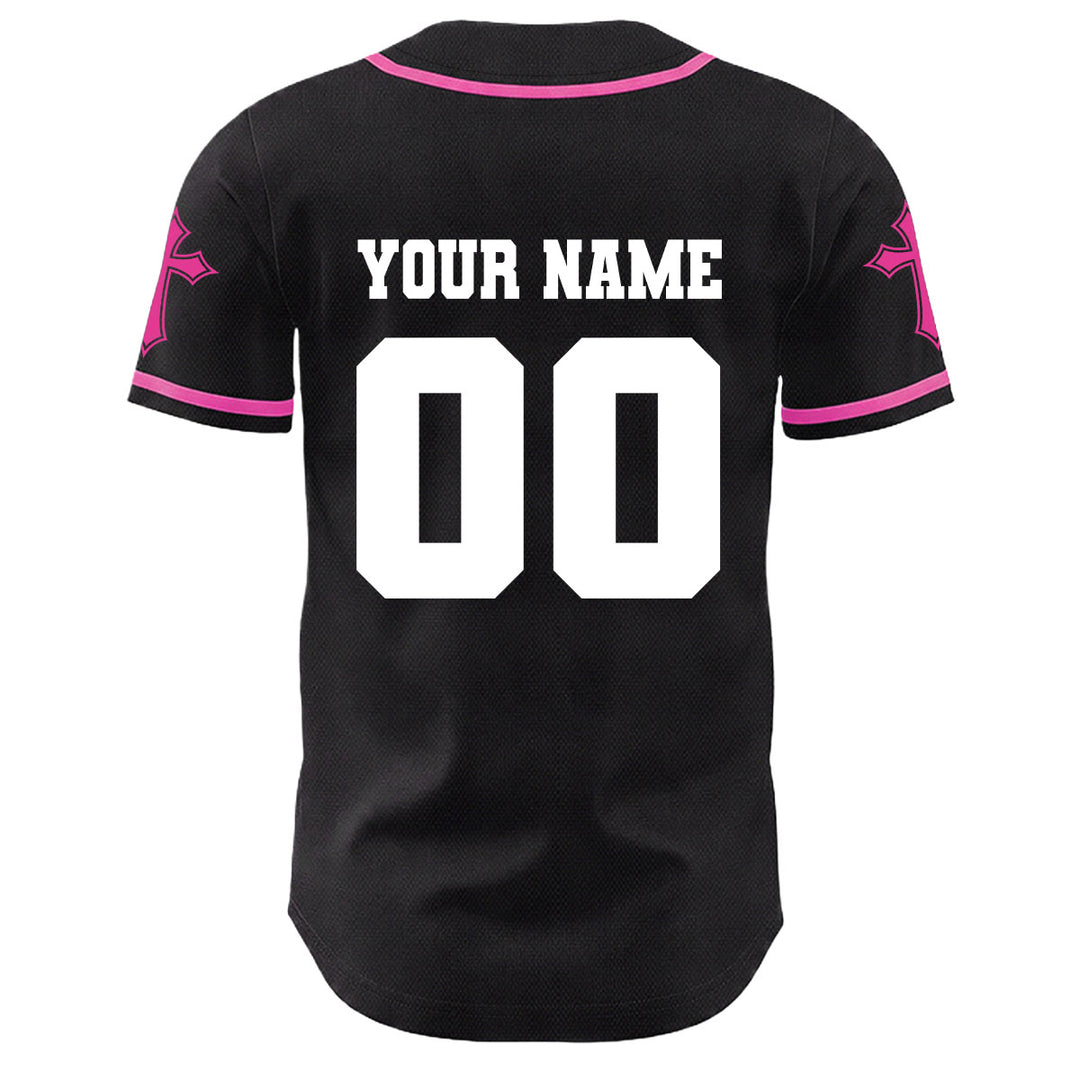 Christianartworkshop Corona di spine Gesù Maglia da baseball unisex personalizzata con nome, numero e croce - image 18