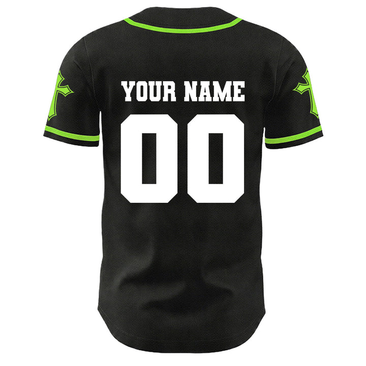 Christianartworkshop Corona di spine Gesù Maglia da baseball unisex personalizzata con nome, numero e croce - image 26