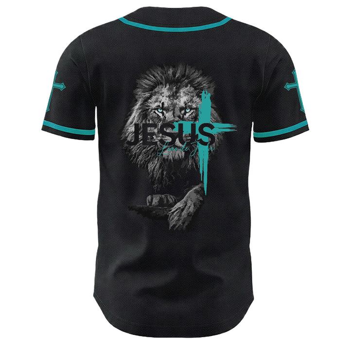 Christianartworkshop Leone di Giuda Gesù Croce Grafica Maglia da baseball unisex - image 25