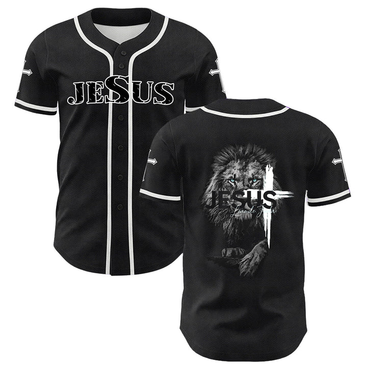Christianartworkshop Leone di Giuda Gesù Croce Grafica Maglia da baseball unisex - Bianco - 5XL - image 9
