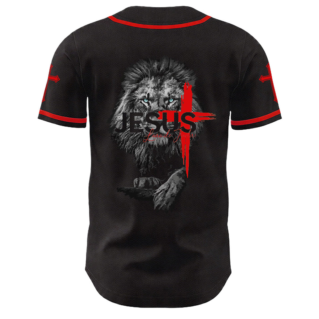 Christianartworkshop Leone di Giuda Gesù Croce Grafica Maglia da baseball unisex - image 13