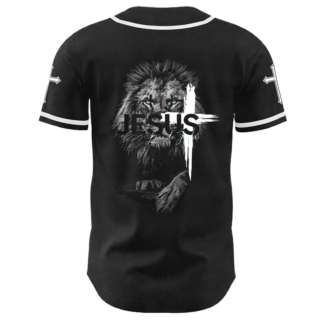 Christianartworkshop Leone di Giuda Gesù Croce Grafica Maglia da baseball unisex - image 10