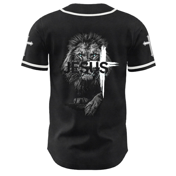 Christianartworkshop Leone di Giuda Gesù Croce Grafica Maglia da baseball unisex - image 10