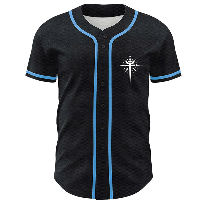 Christianartworkshop Yeshua Corona di Spine Croce Ali d'Angelo Maglia da baseball unisex - image 8