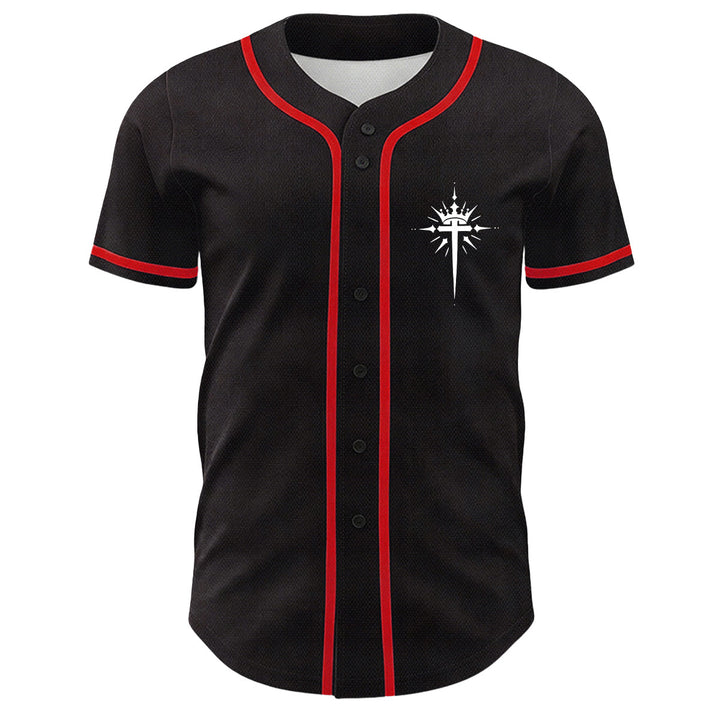 Christianartworkshop Yeshua Corona di Spine Croce Ali d'Angelo Maglia da baseball unisex - image 14