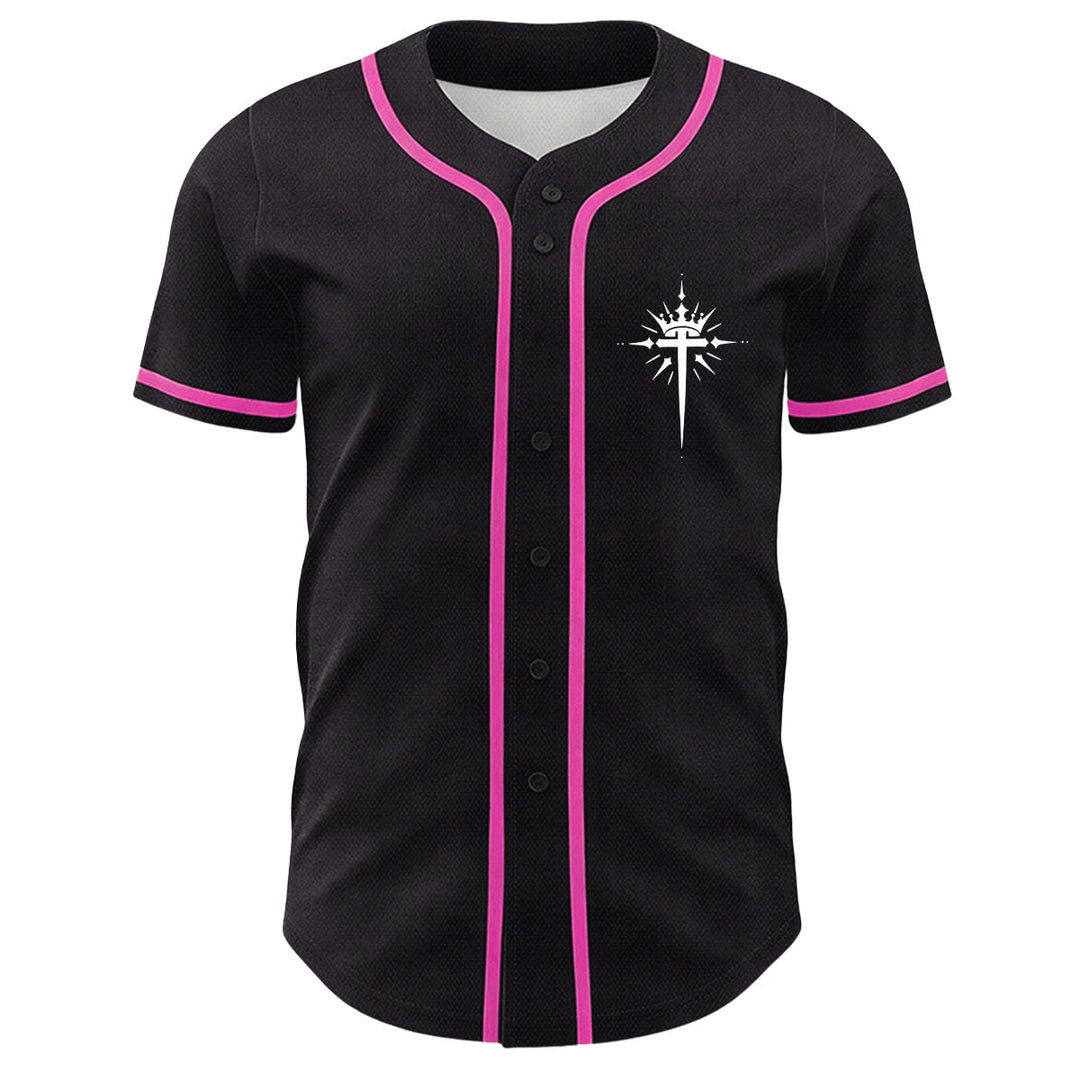 Christianartworkshop Yeshua Corona di Spine Croce Ali d'Angelo Maglia da baseball unisex - image 11