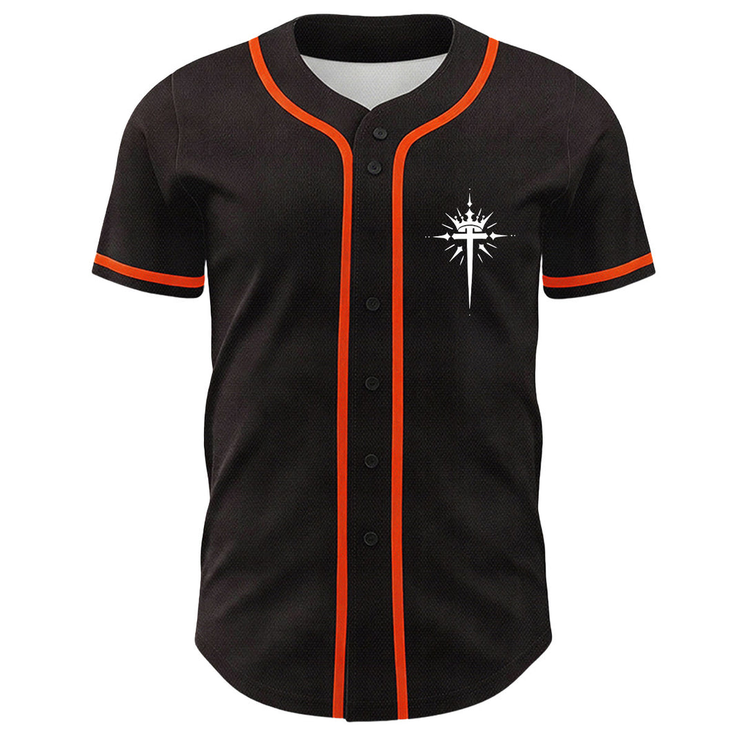 Christianartworkshop Yeshua Corona di Spine Croce Ali d'Angelo Maglia da baseball unisex - image 17