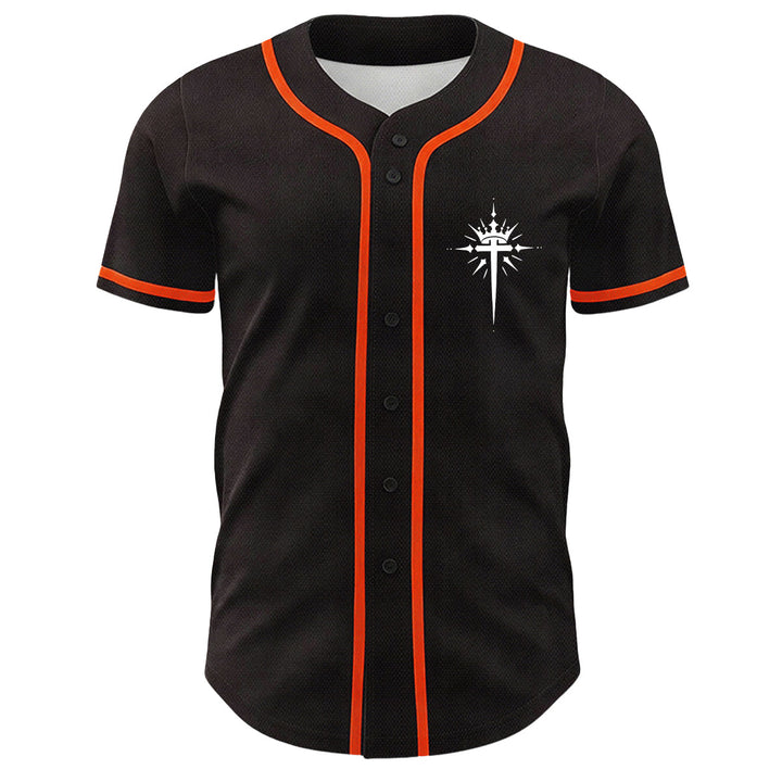 Christianartworkshop Yeshua Corona di Spine Croce Ali d'Angelo Maglia da baseball unisex - image 17