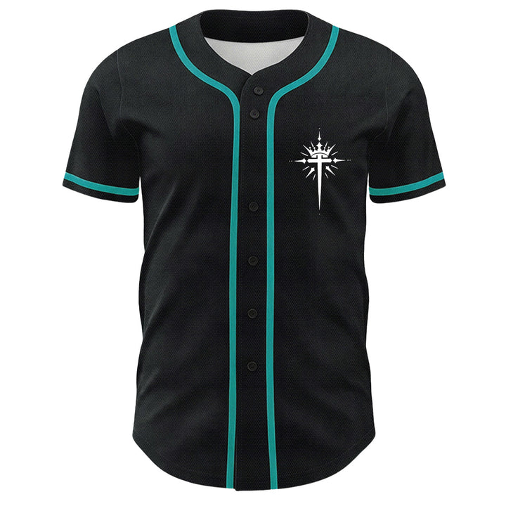 Christianartworkshop Yeshua Corona di Spine Croce Ali d'Angelo Maglia da baseball unisex - image 26