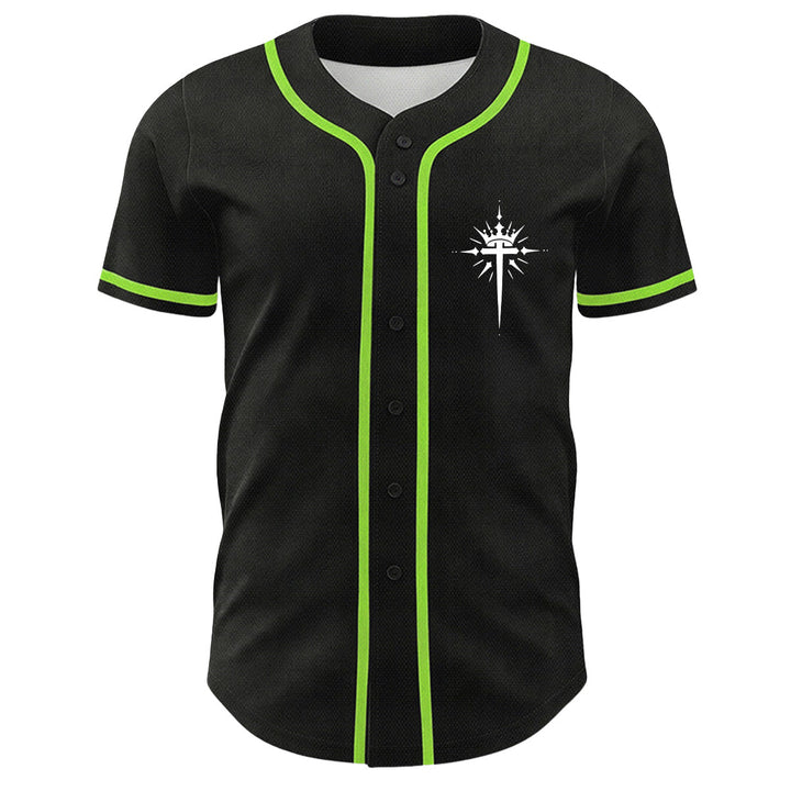 Christianartworkshop Yeshua Corona di Spine Croce Ali d'Angelo Maglia da baseball unisex - image 20