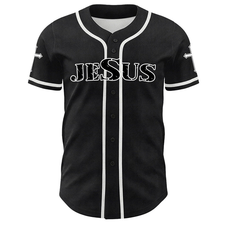 Christianartworkshop Gesù Vergine Maria Crocifisso Croce Maglia da baseball cristiana unisex - image 2