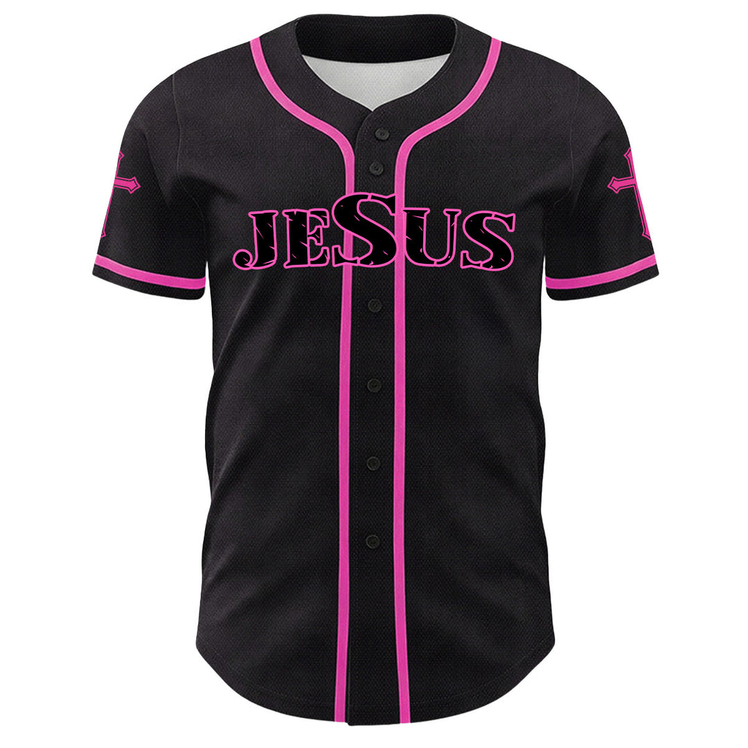 Christianartworkshop Gesù Vergine Maria Crocifisso Croce Maglia da baseball cristiana unisex - image 5
