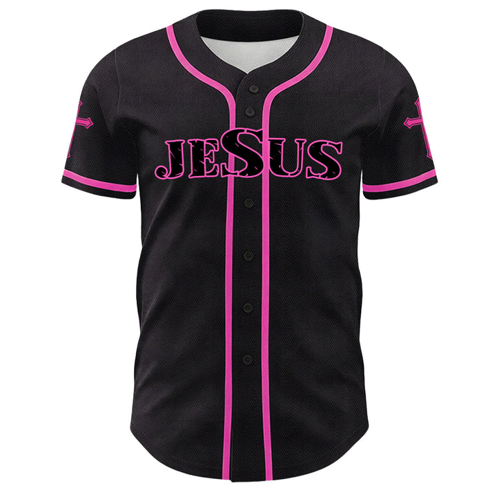 Christianartworkshop Gesù Vergine Maria Crocifisso Croce Maglia da baseball cristiana unisex - image 5