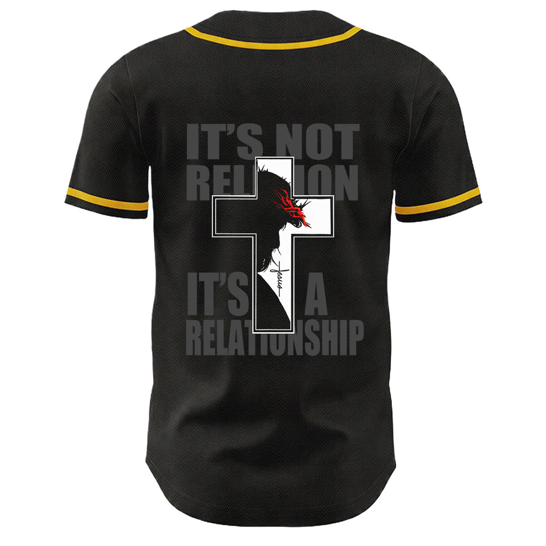 Maglia da baseball con grafica della Vergine Maria e del crocifisso di Gesù. - image 10