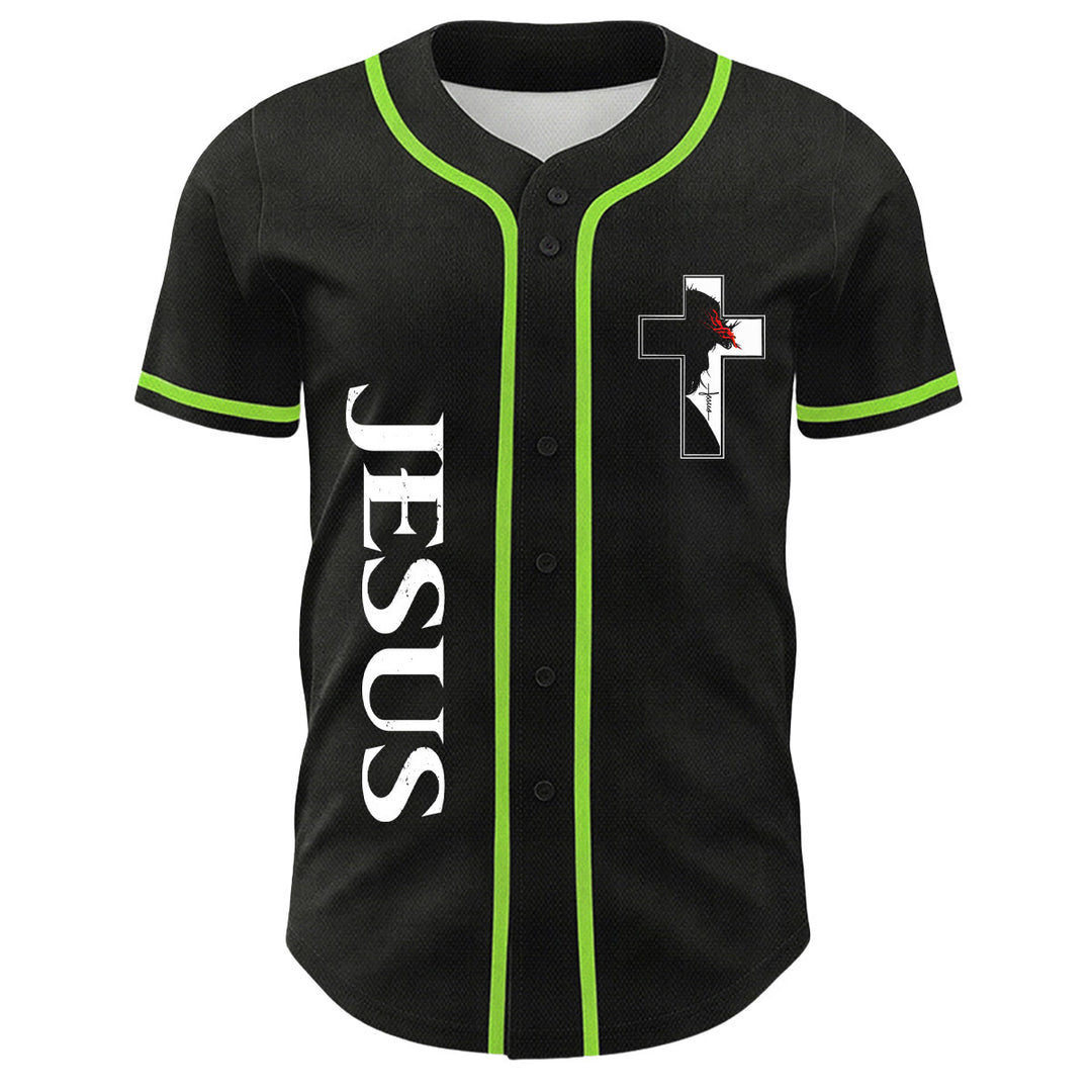 Maglia da baseball con grafica della Vergine Maria e del crocifisso di Gesù. - image 23