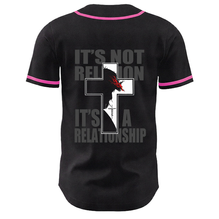 Maglia da baseball con grafica della Vergine Maria e del crocifisso di Gesù. - image 7