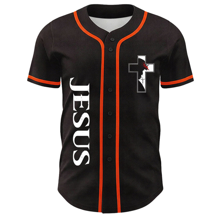 Maglia da baseball con grafica della Vergine Maria e del crocifisso di Gesù. - image 20