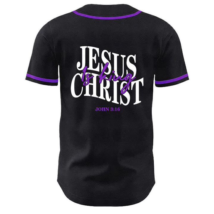 Christianartworkshop Gesù è Re Giovanni 3:16 Maglia da baseball unisex - image 22