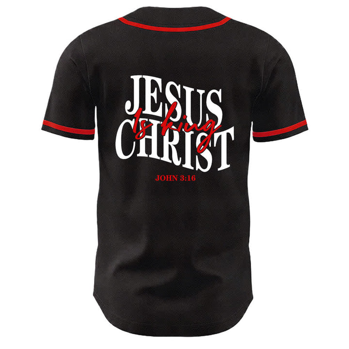 Christianartworkshop Gesù è Re Giovanni 3:16 Maglia da baseball unisex - image 13