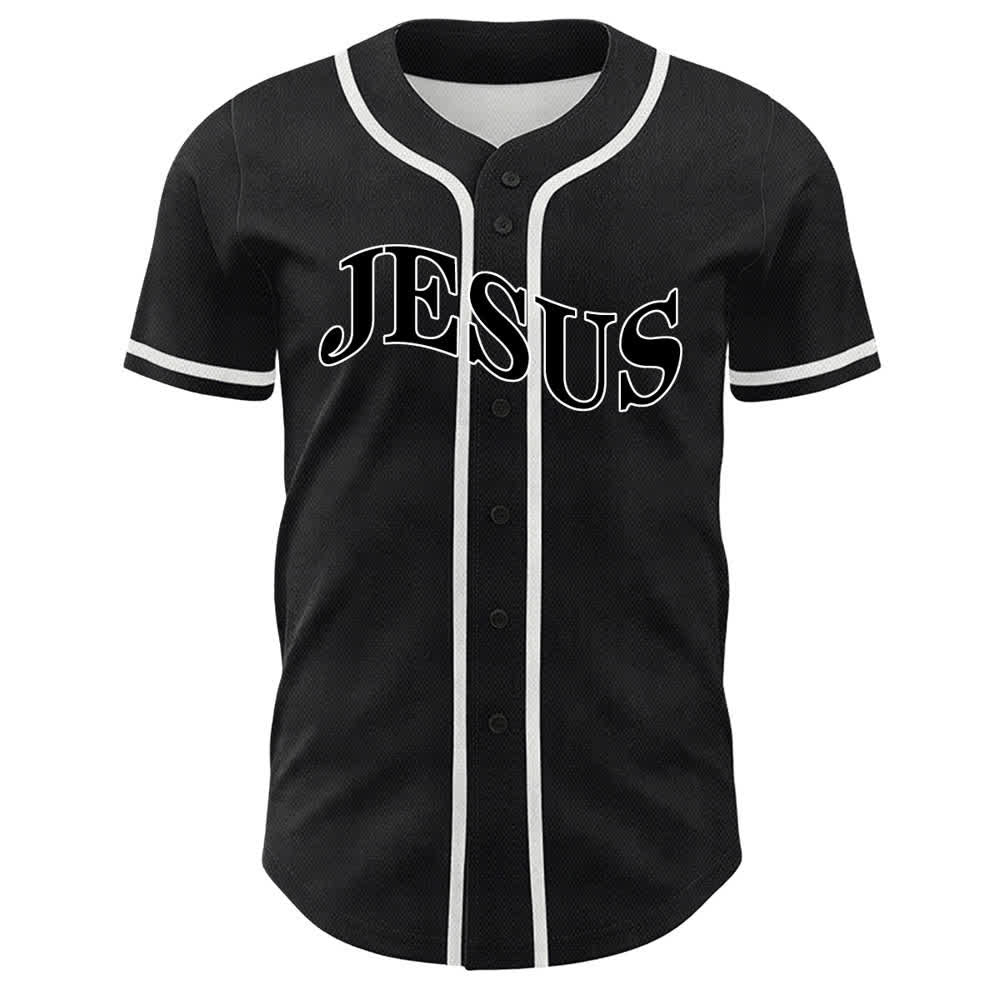 Christianartworkshop Gesù è Re Giovanni 3:16 Maglia da baseball unisex - image 5