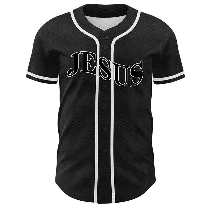 Christianartworkshop Gesù è Re Giovanni 3:16 Maglia da baseball unisex - image 5