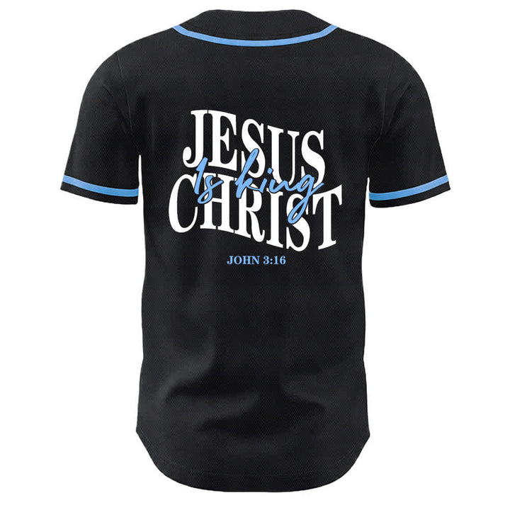 Christianartworkshop Gesù è Re Giovanni 3:16 Maglia da baseball unisex - image 10