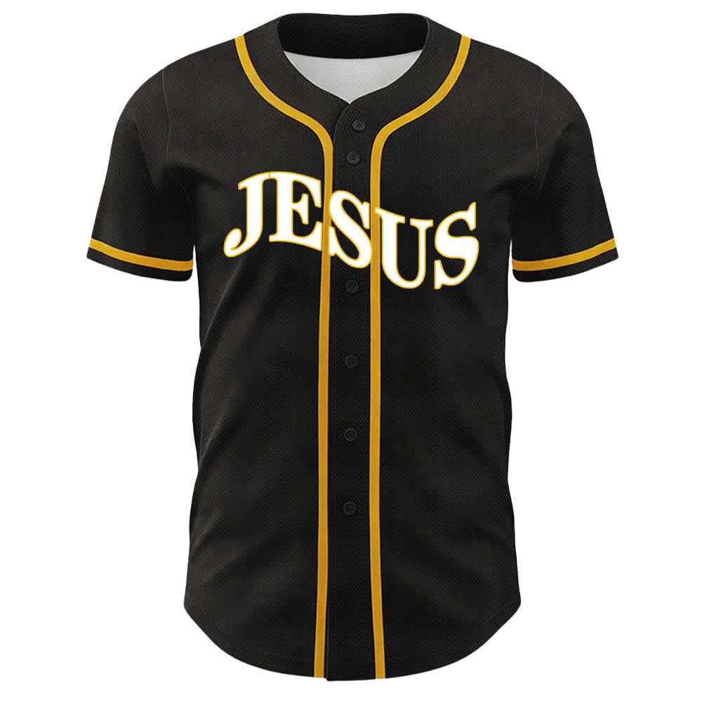 Christianartworkshop Gesù è Re Giovanni 3:16 Maglia da baseball unisex - image 2