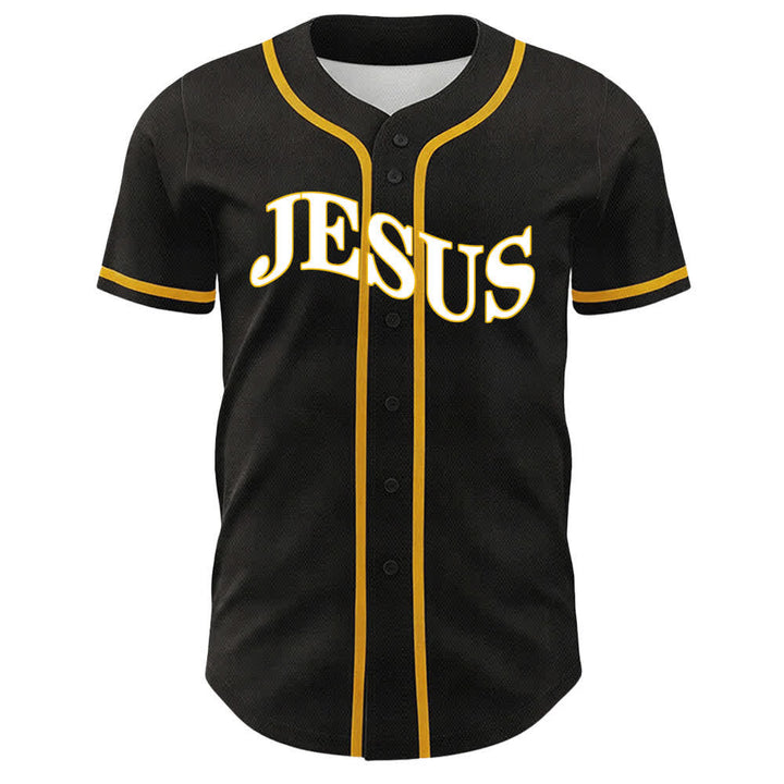Christianartworkshop Gesù è Re Giovanni 3:16 Maglia da baseball unisex - image 2