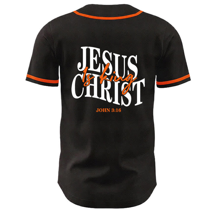 Christianartworkshop Gesù è Re Giovanni 3:16 Maglia da baseball unisex - image 16
