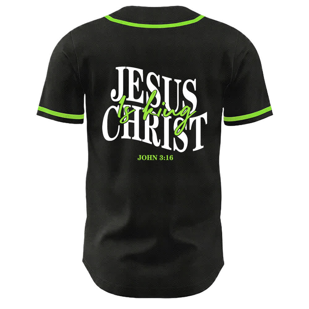 Christianartworkshop Gesù è Re Giovanni 3:16 Maglia da baseball unisex - image 19