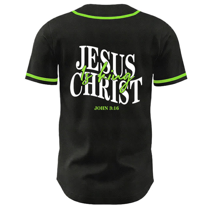 Christianartworkshop Gesù è Re Giovanni 3:16 Maglia da baseball unisex - image 19