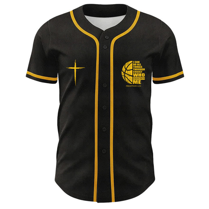 Christianartworkshop Basket Maglia da baseball unisex "Posso fare ogni cosa in Cristo" - image 11