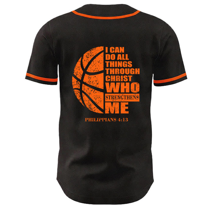 Christianartworkshop Basket Maglia da baseball unisex "Posso fare ogni cosa in Cristo" - image 16