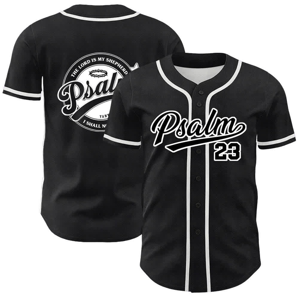 Christianartworkshop Salmo 23 Il Signore è il mio pastore Maglia da baseball unisex - Bianco - 5XL - image 9