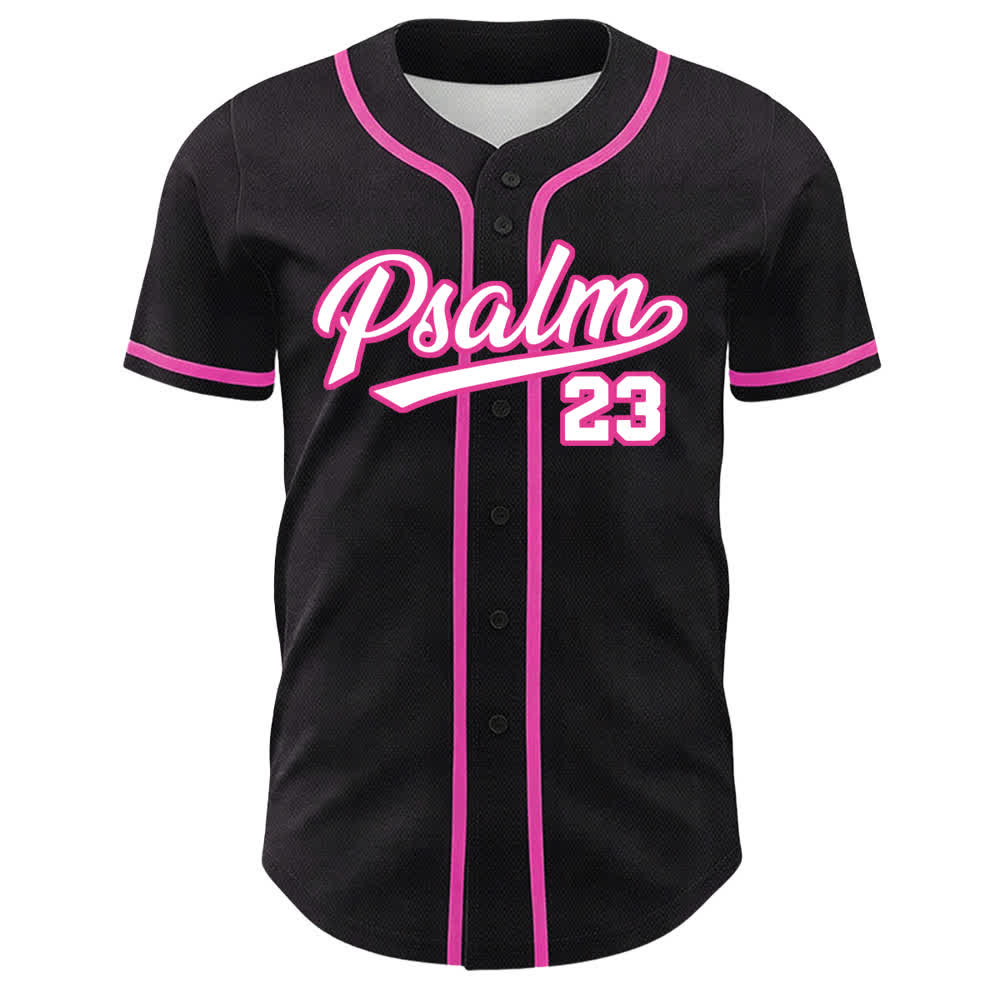 Christianartworkshop Salmo 23 Il Signore è il mio pastore Maglia da baseball unisex - image 2