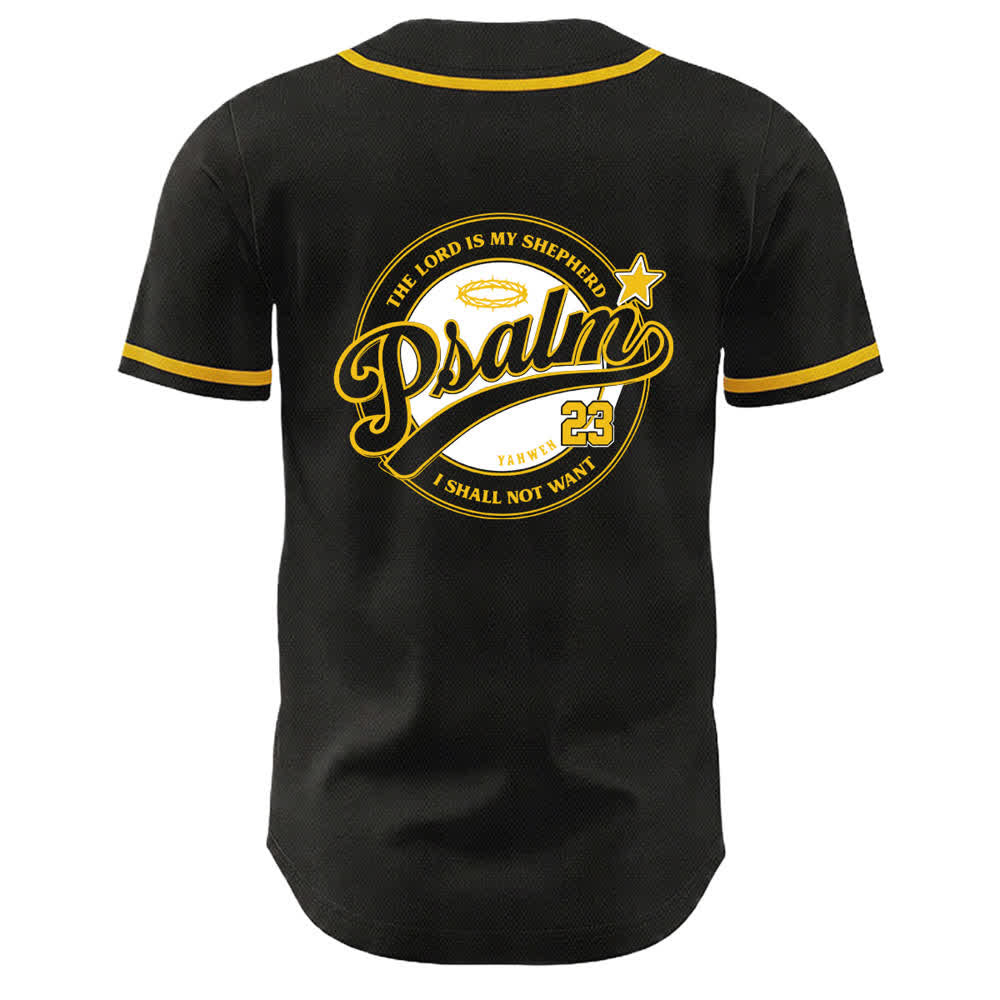 Christianartworkshop Salmo 23 Il Signore è il mio pastore Maglia da baseball unisex - image 7