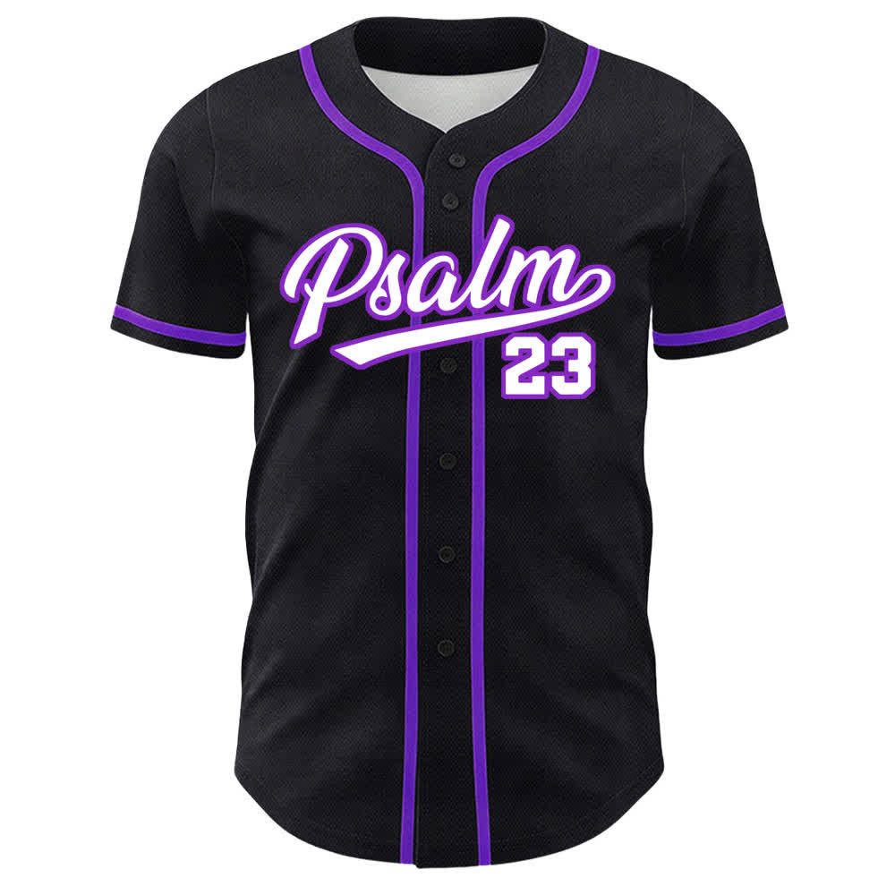 Christianartworkshop Salmo 23 Il Signore è il mio pastore Maglia da baseball unisex - image 23