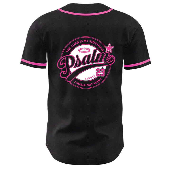 Christianartworkshop Salmo 23 Il Signore è il mio pastore Maglia da baseball unisex - image 1