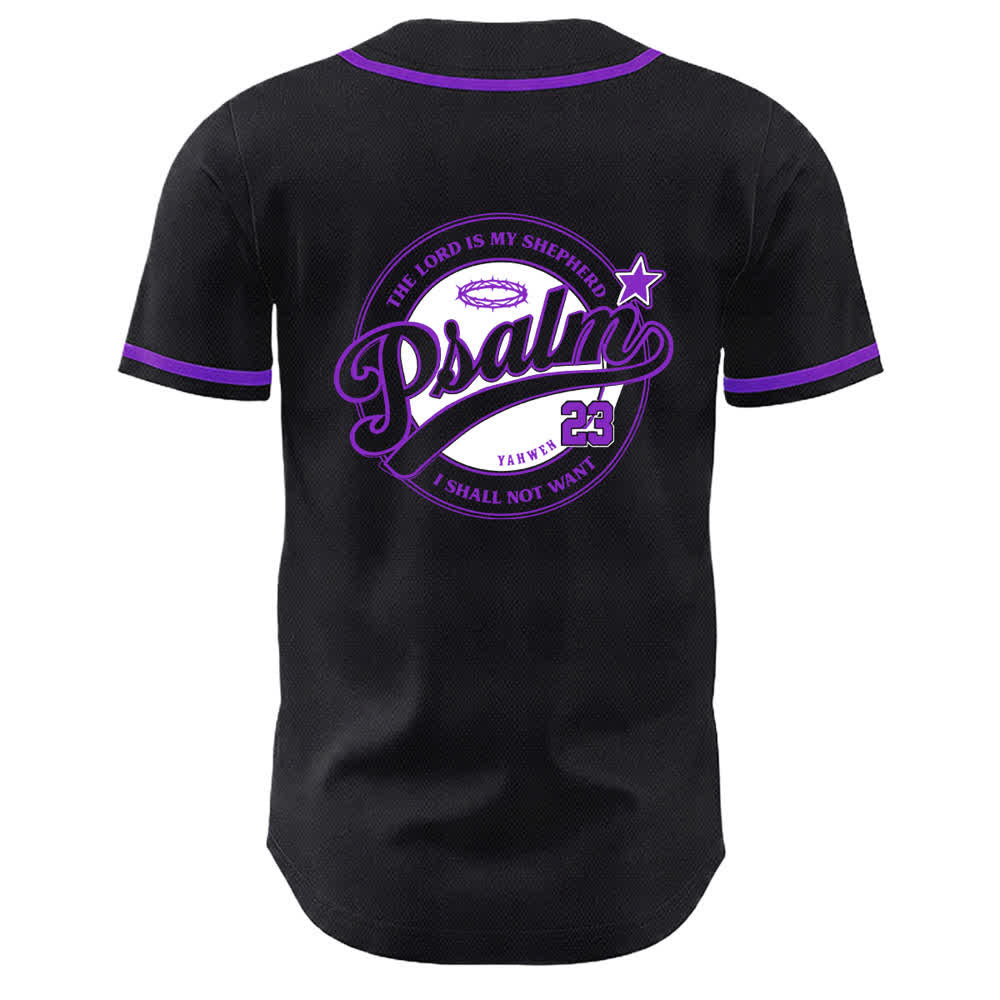 Christianartworkshop Salmo 23 Il Signore è il mio pastore Maglia da baseball unisex - image 22
