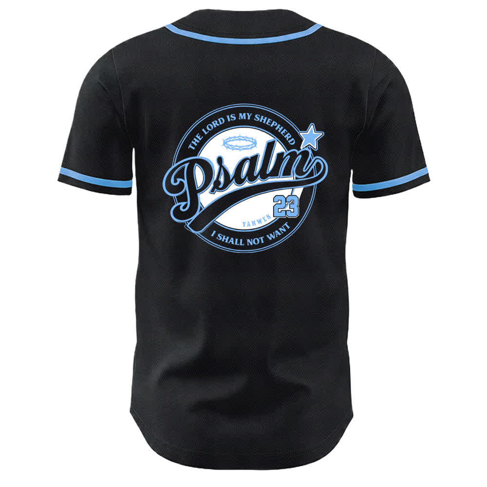 Christianartworkshop Salmo 23 Il Signore è il mio pastore Maglia da baseball unisex - image 4