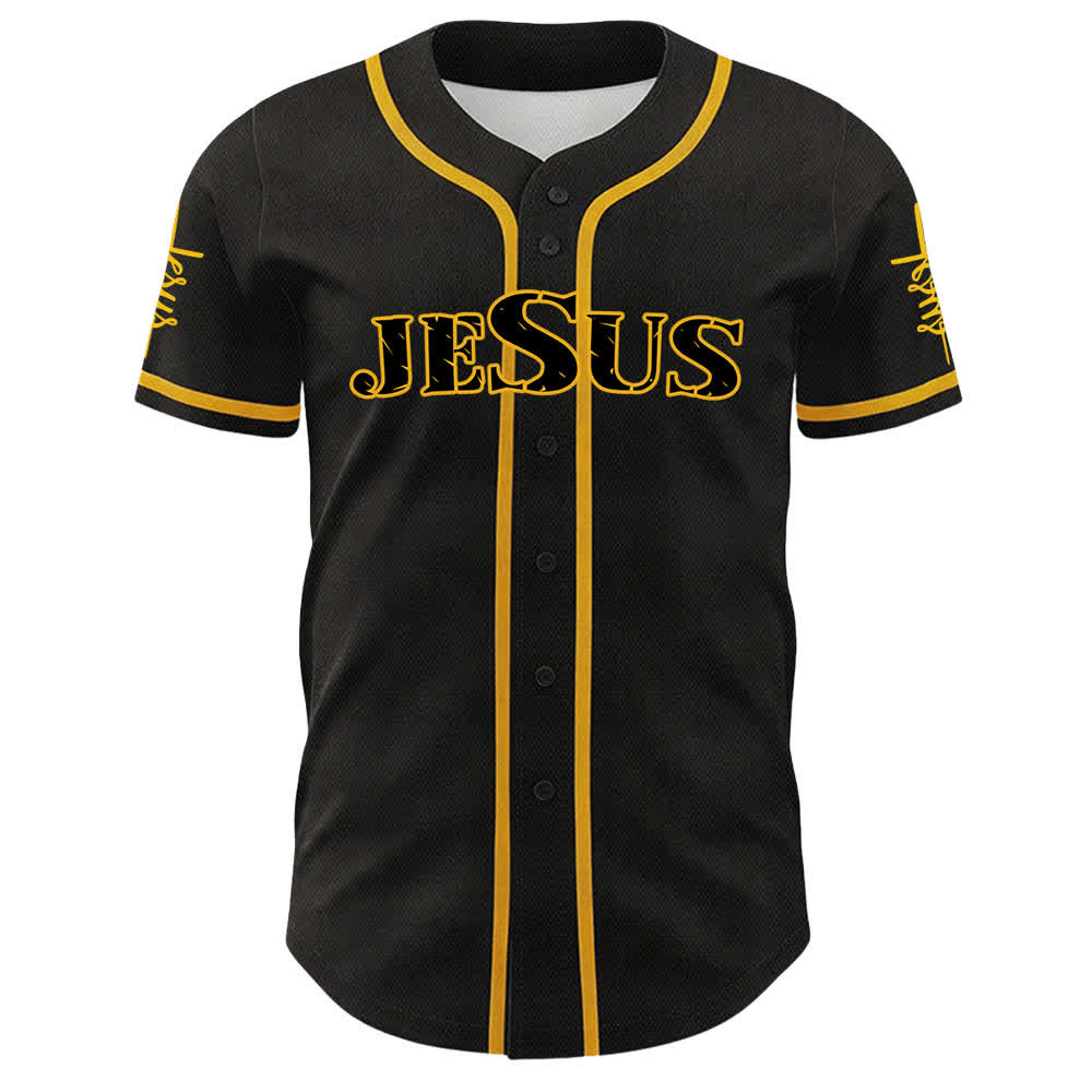 Christianartworkshop Gesù Spirito Ricco Corona di Spine Ritratto Maglia da baseball unisex - image 5