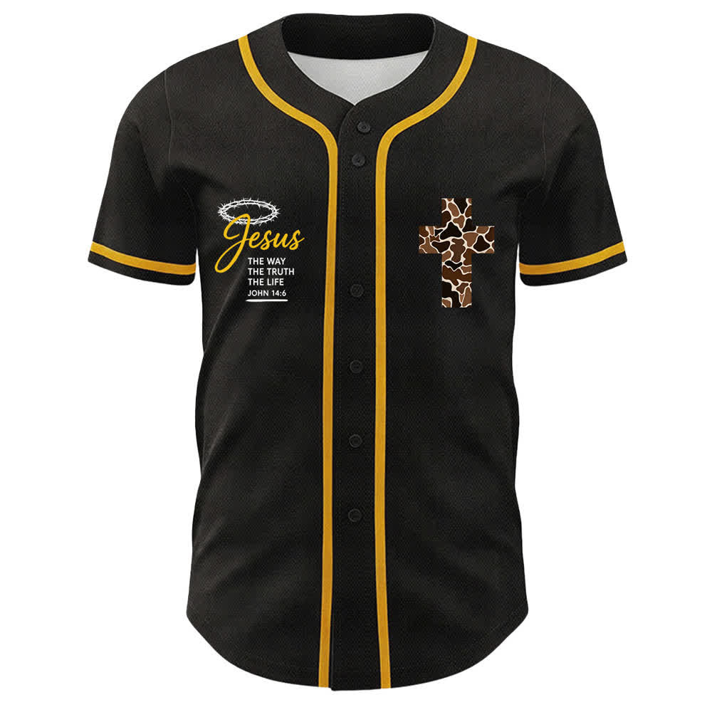 Christianartworkshop Maglia da baseball unisex con stampa leopardata e croce "Posso fare ogni cosa in Cristo" - image 2