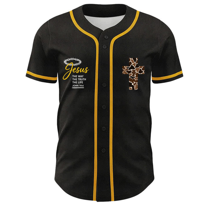 Christianartworkshop Maglia da baseball unisex con stampa leopardata e croce "Posso fare ogni cosa in Cristo" - image 2