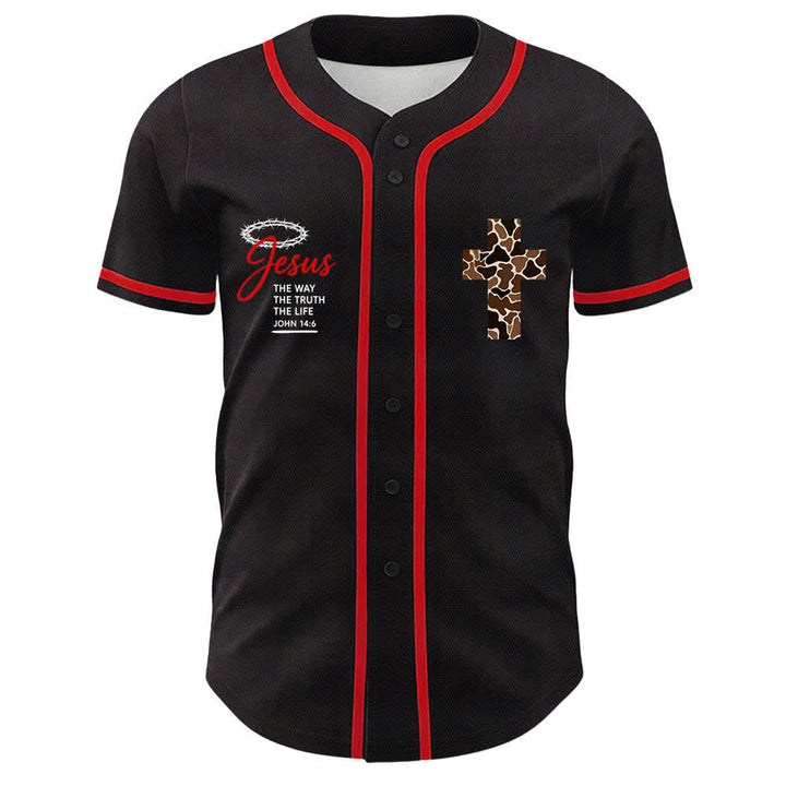 Christianartworkshop Maglia da baseball unisex con stampa leopardata e croce "Posso fare ogni cosa in Cristo" - image 8