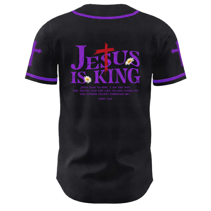 Christianartworkshop Gesù è Re Giovanni 14:6 3 Chiodi 1 Croce Maglia da baseball unisex - image 19