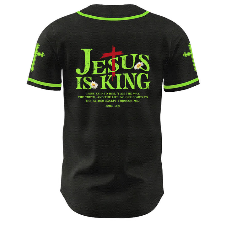 Christianartworkshop Gesù è Re Giovanni 14:6 3 Chiodi 1 Croce Maglia da baseball unisex - image 16
