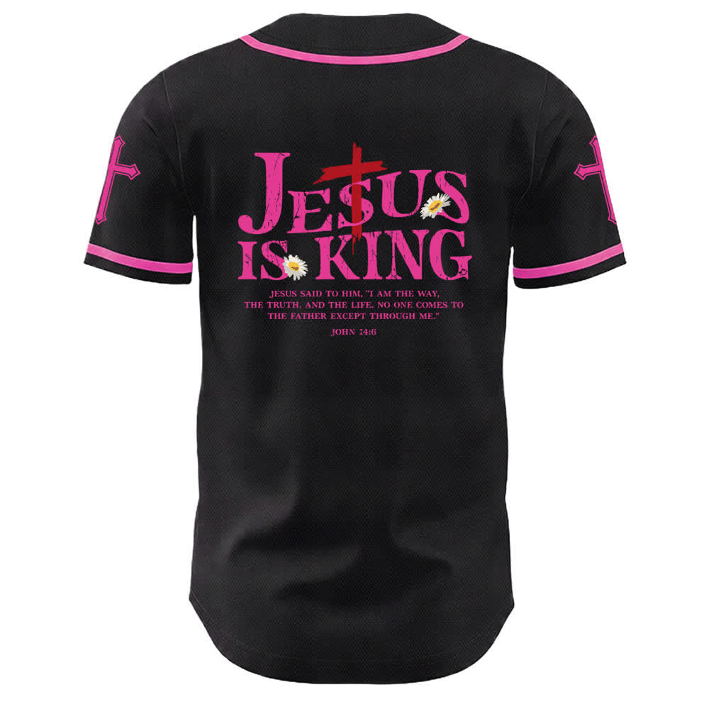 Christianartworkshop Gesù è Re Giovanni 14:6 3 Chiodi 1 Croce Maglia da baseball unisex - image 22
