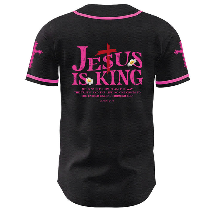 Christianartworkshop Gesù è Re Giovanni 14:6 3 Chiodi 1 Croce Maglia da baseball unisex - image 22