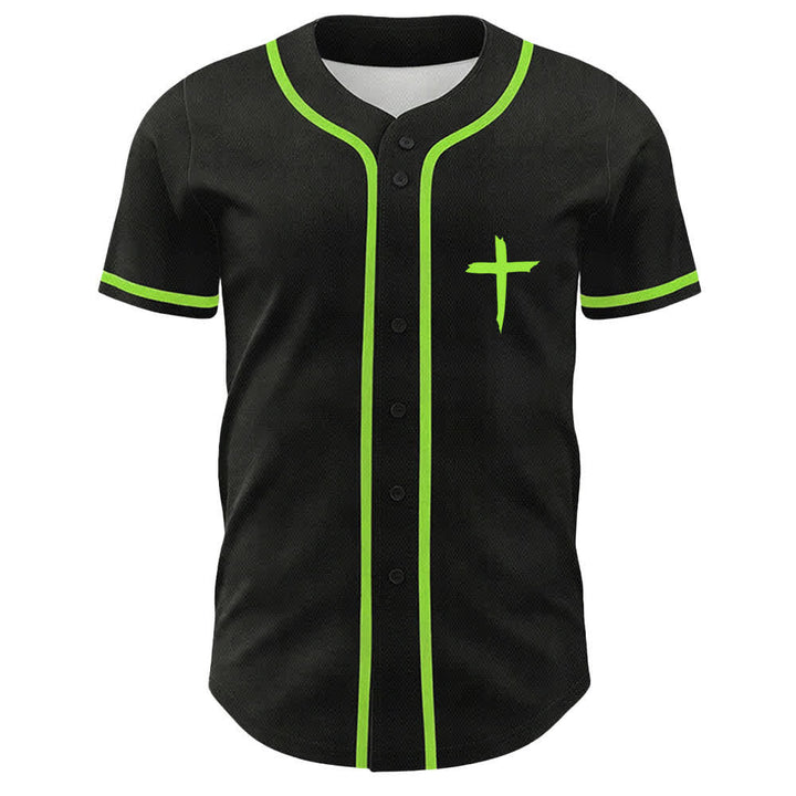 Christianartworkshop GOAT Dio sopra ogni cosa Semplice croce Maglia da baseball unisex - image 17