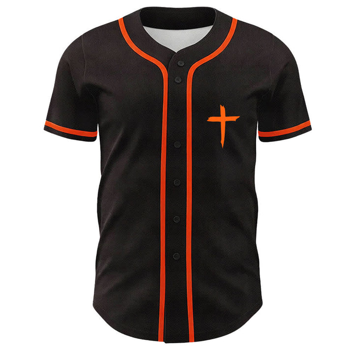Christianartworkshop GOAT Dio sopra ogni cosa Semplice croce Maglia da baseball unisex - image 11